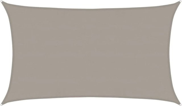 vidaXL Sonnensegel Rechteckig Hellgrau B: 8 m, T: 5 m aus HDPE - Bild 1