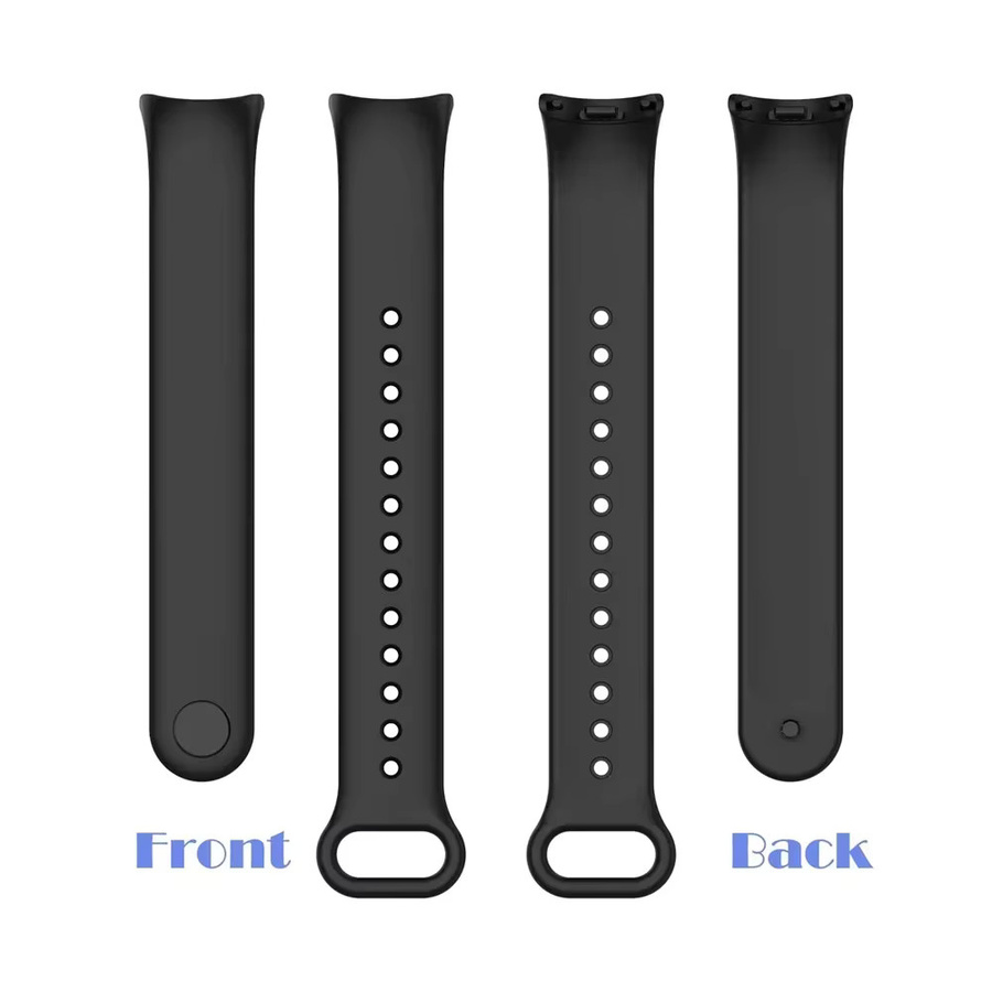 Xiaomi Uhrenarmband Silikon, Schwarz, Unisex, Mi Band 8 9 - Bild 4