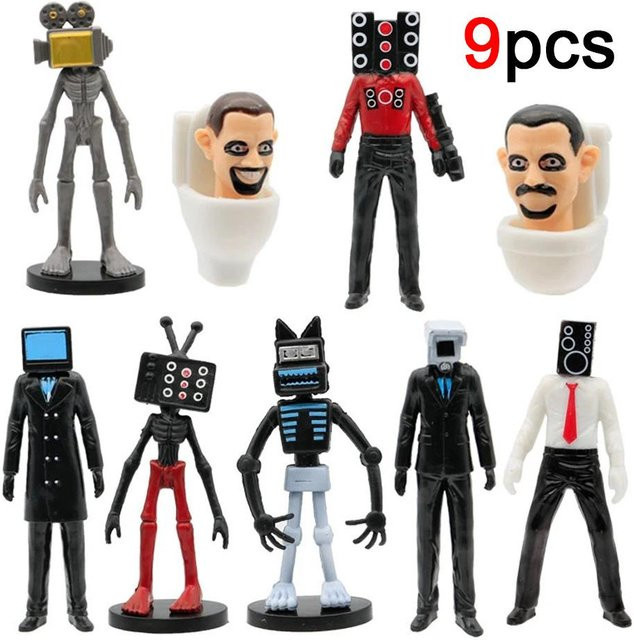 Yiran toy 1 Skibidi Toilette Actionfiguren, PVC Puppe, ab 14 Jahren - Bild 1