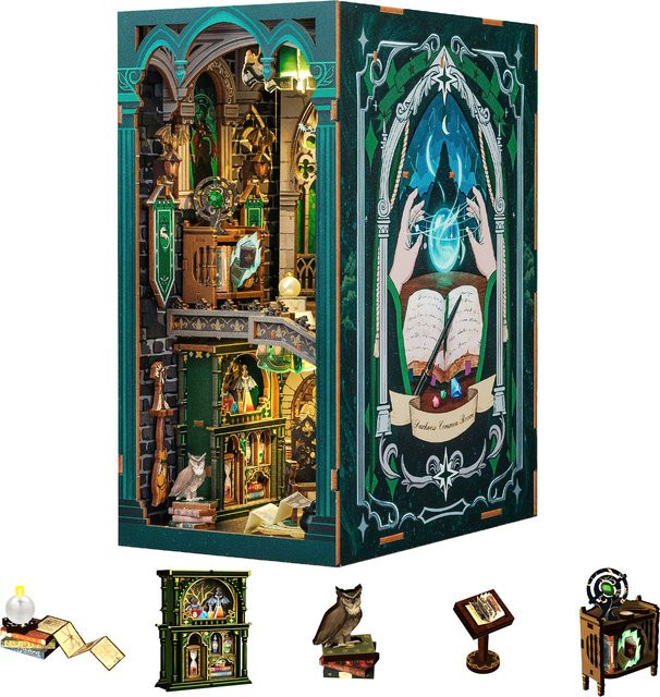 CUTEBEE DIY Book Nook Kit, Miniatur-Puppenhaus, Fantasy, Holz, mit LED-Licht - Bild 1
