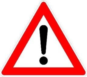 ADCO Gefahrenstelle-Warnschild Dreieck RAL-Gütezeichen Folie in Rot, Breite: 90 cm - Bild 1