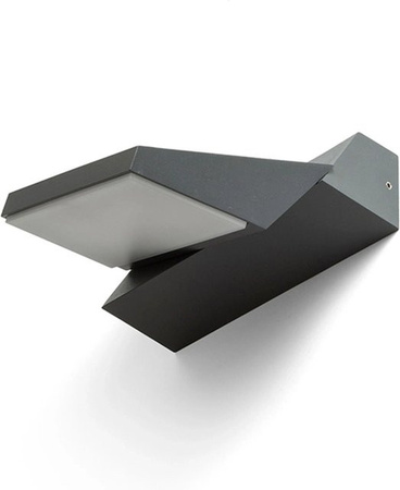 Rendl Außenleuchte Twist LED Up-Down Wandleuchte Anthrazitgrau IP65 12 W Warmweiß