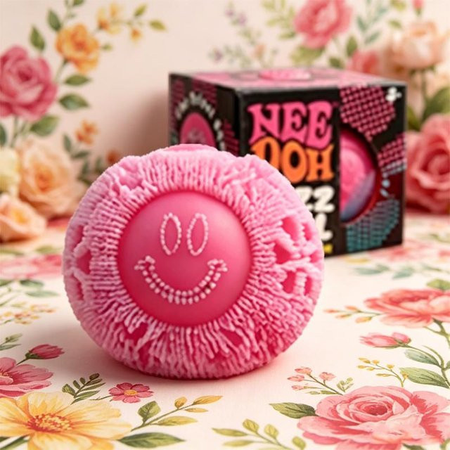 NeeDoh Fuzz Ball, Schreibtisch-Dekoration, Stressabbau Spielzeug, Weicher Ball - Bild 1