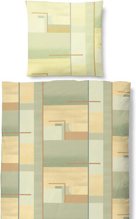 Biberna Bettwäsche aus Feinbiber aus 100% Baumwolle, Farbe: Green, B/H: 135 x 200 cm