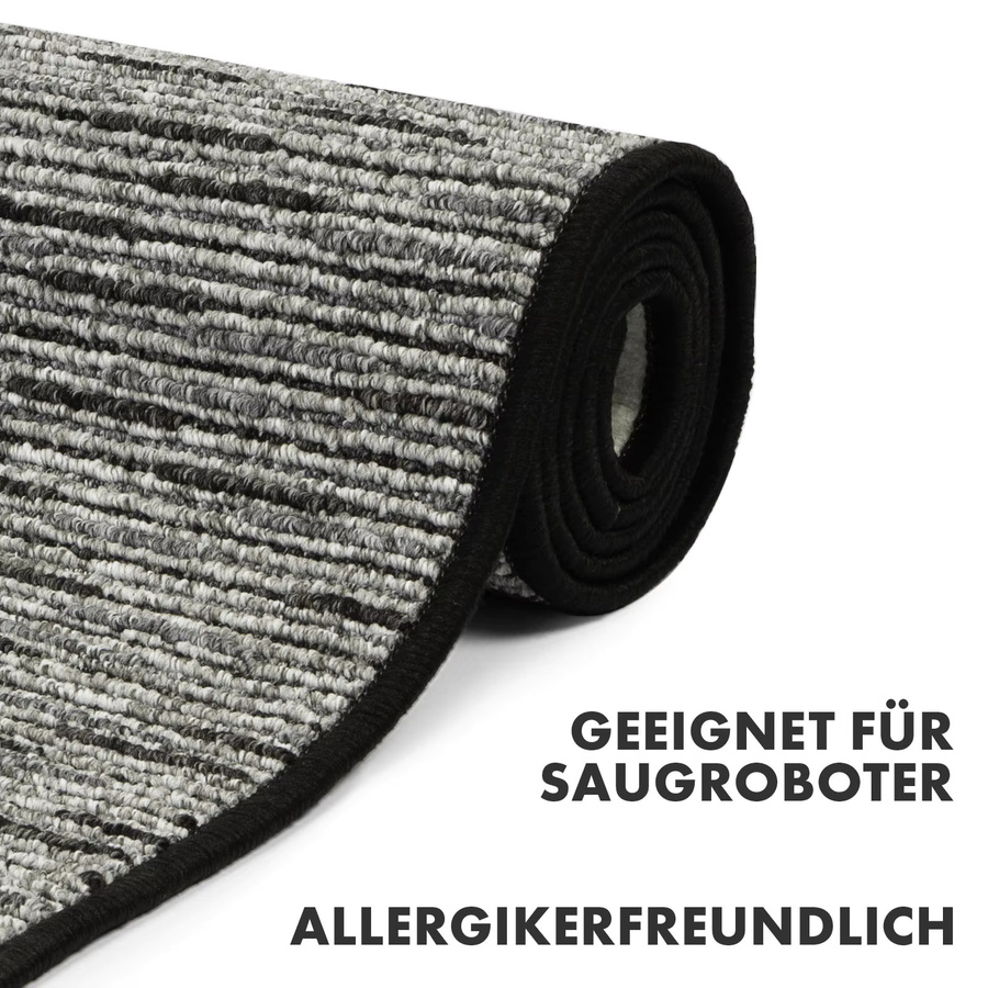 Teppichläufer Geneva von FLOORDIREKT, gestreifter Flurteppich und Küchenläufer mit Filzrücken, braun, Breite: 67 cm, fußbodenheizunggeeignet - Bild 5