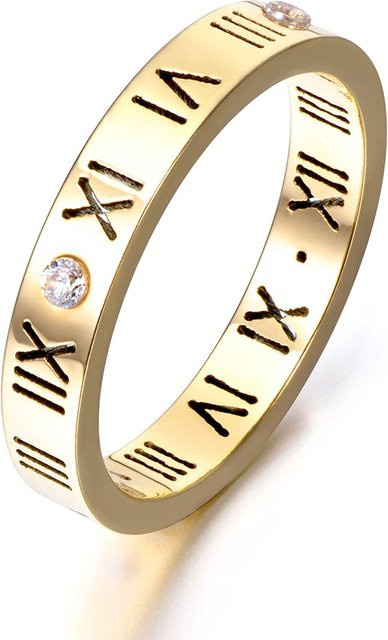JeeMango Ring, Edelstahl, Roségold, Zirkonia, Damen - Bild 1