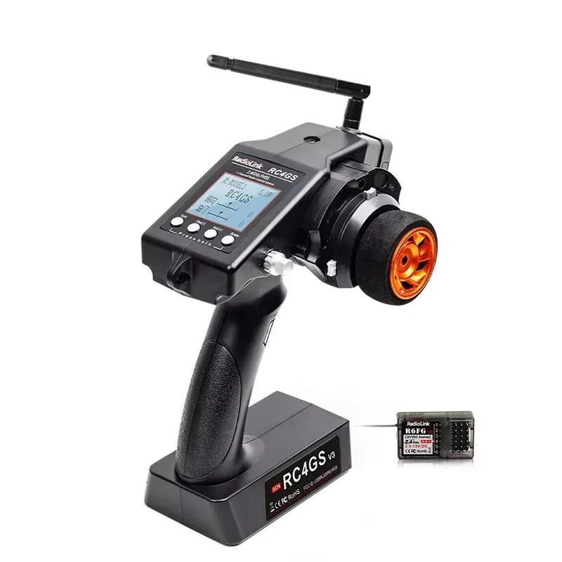 RadioLink RC4GS V3 5CH 5-Kanal-Sender, 2,4G, mit Gyro-Empfänger, black - Bild 2