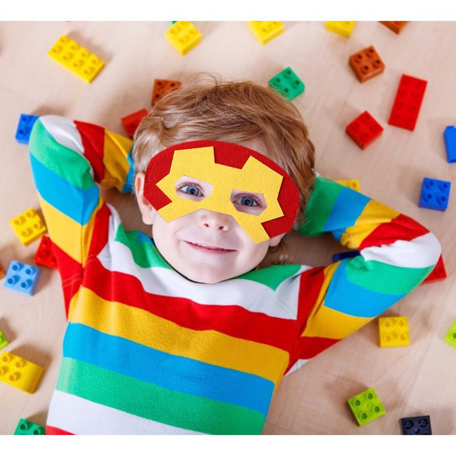 CosyHome Superhelden Filzmasken Bunt / Mehrfarbig 9-teiliges Set - Bild 3