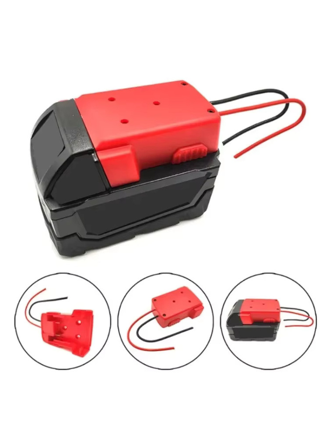 ZWINCKY DIY Adapter Konverter Gehäuse für 18V Lithium-Batterien in Schwarz - Bild 4