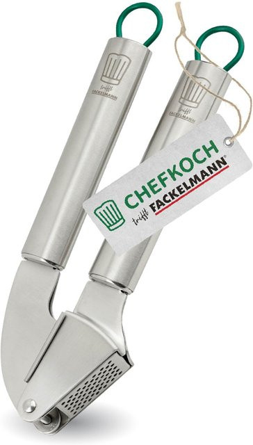 Fackelmann Knoblauchpresse aus Edelstahl in Silber, Höhe: 20 cm - Bild 1