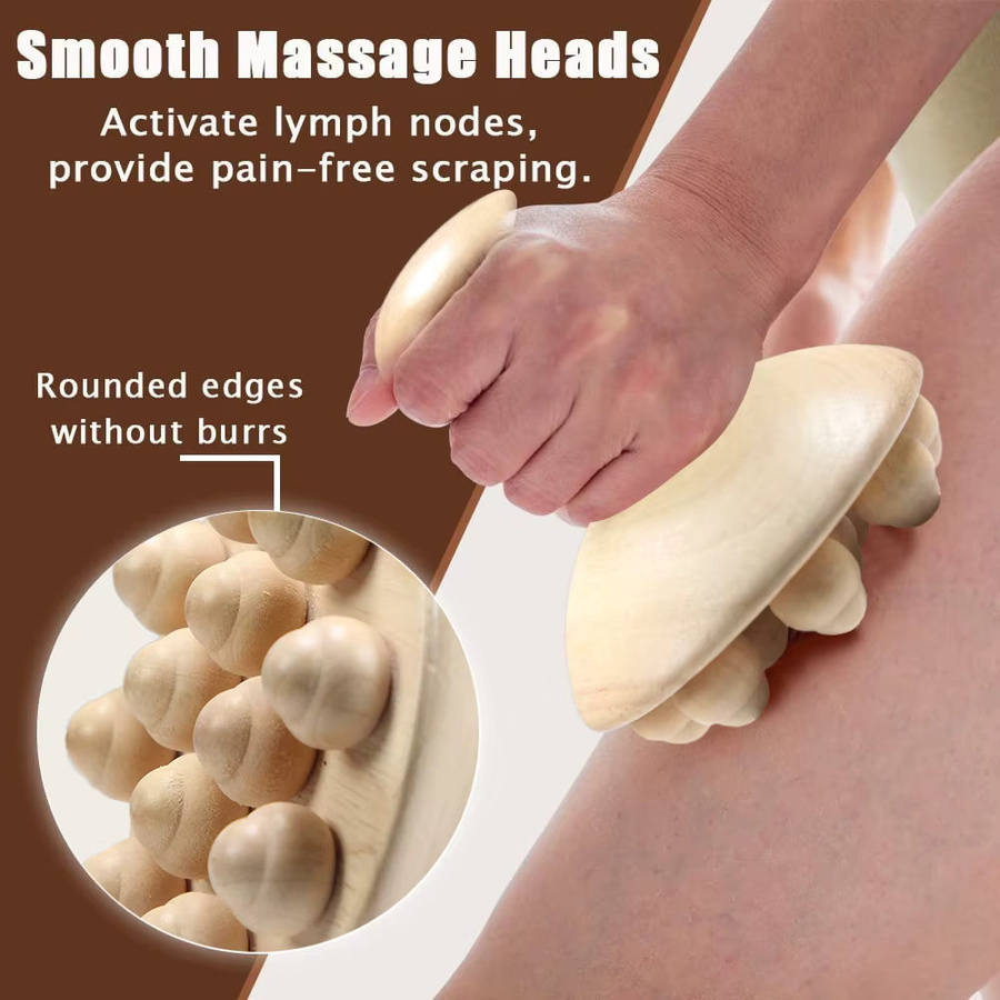 YQQGD Massagebecher für Holztherapie und Lymphdrainage, Unisex - Bild 2