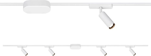 Brilo Luxtrail LED Starter-Set Schwenkbare Track-Spots in Weiß mit warmweißem Licht und Treiber - Bild 1