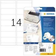 HERMA Adressetiketten aus Papier in Weiß, B: 10,2 cm, H: 3,8 cm - Bild 1