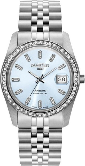 Roamer Damenuhr Positano, Quarz, Edelstahl, Blau, 34 mm, 10 ATM - Bild 1
