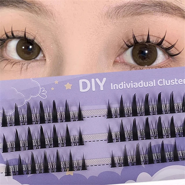 Manga-Wimpern, einzelne Wimpern, Black, Natürlich, Unisex - Bild 1