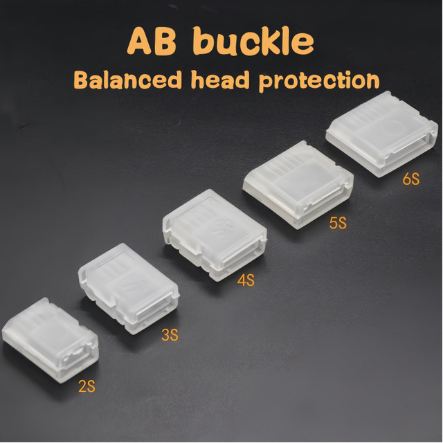 AB Clip Balanced Head Protector Transparente Schutzhülle für Drohnen-Lithium-Batterien Ladekopf ABclip 2s 3s 4s 5s 6s - Bild 1