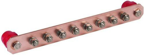 DEHN Schraubklemmen-Block PAS I 8AP M10 CU in Rot und Multicolour aus Kunststoff mit 39 kA - Bild 1