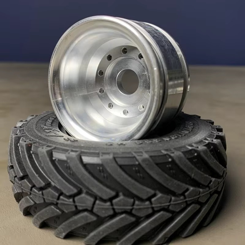 Tamiya Metall-Simulationsräder, 1 Paar, 1:14, Zubehör - Bild 4