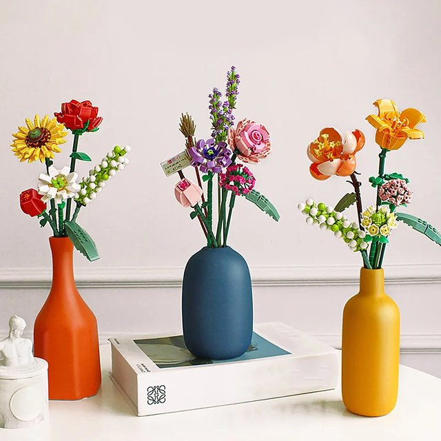 AMAZINGBLOKS Rosenblumenstrauß Sonnenblumen-Modell, Bausteine, Natur - Bild 1