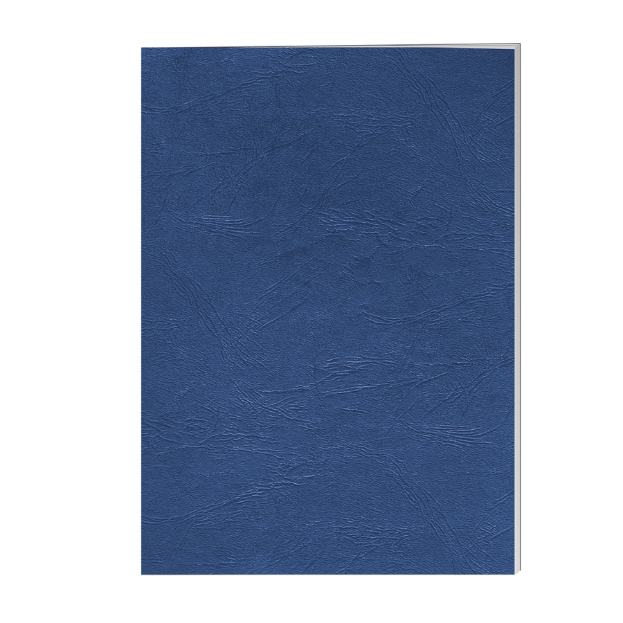 Fellowes Deckblätter DIN A4 in Blau aus Papier mit Lederoptik, 100 Stück - Bild 2