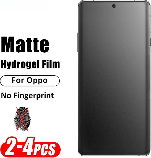 Gebogener Hydrogel Display Schutzfilm für Oppo Find X8 X7 Ultra X6 X5 X3 x2 und Reno 4 5 6 Pro Plus, Transparent, 2-4 Stück - Bild 1