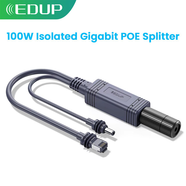 EDUP SK0076 100 W isolierter Gigabit-POE-Splitter für StarLink Mini mit RJ45-Schnittstelle und 1000 Mbit/s für hohe Geschwindigkeit - Bild 1