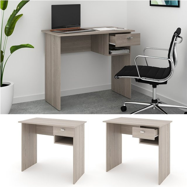 VICCO Schreibtisch COLIN in Sonoma Eiche, Arbeitstisch für das Büro, braun, Höhe: 74 cm - Bild 1