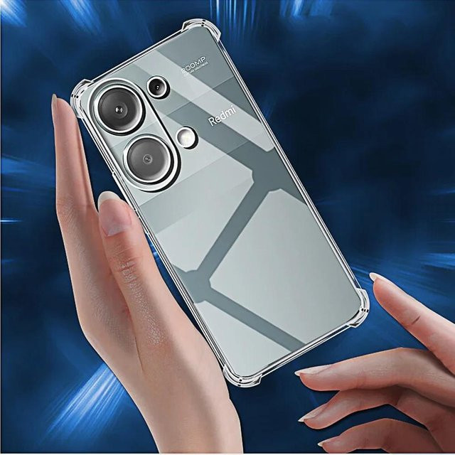 Stoßfeste und ultraklare Schutzhülle für Xiaomi Redmi Note 13 Pro 4G und Redmi Note 13 Pro Plus 5G, transparent, 1,5 mm Dicke - Bild 1