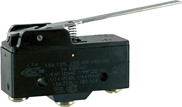 Honeywell Mikroschalter BZ-2RW80-A2, tastend, 250 V/AC, 15 A, Schwarz - Bild 1