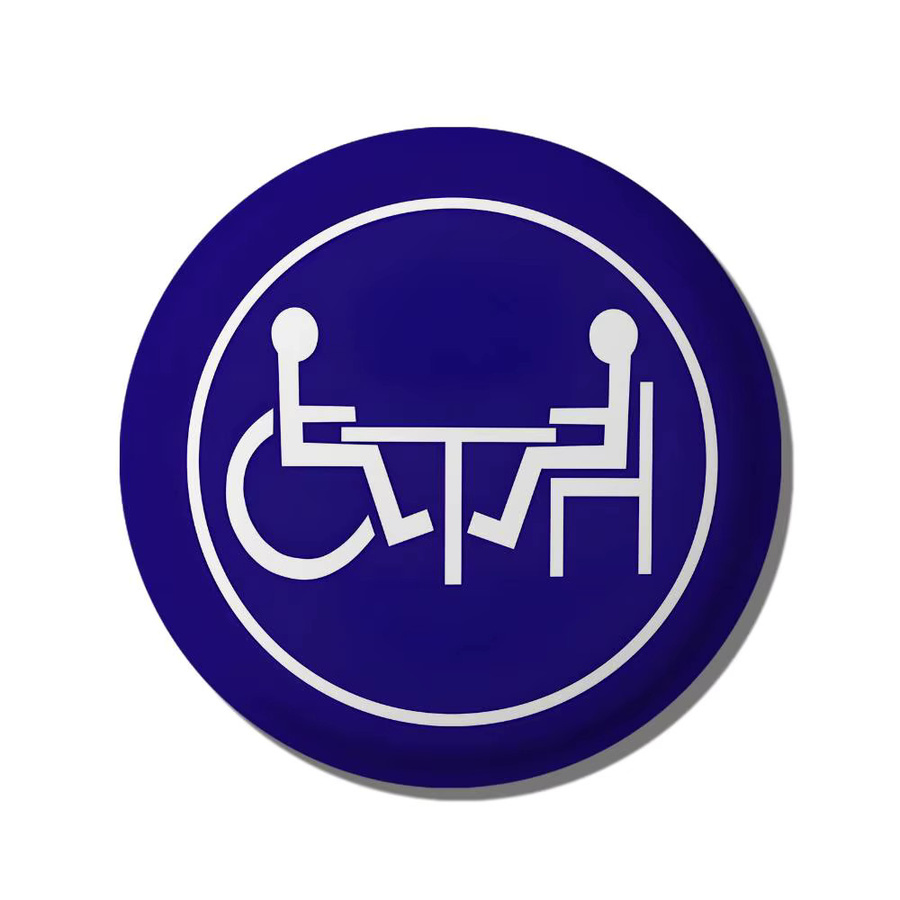 Anstecknadel Paraplegie-Freundschaftsanhänger, rund, bunt, Unisex - Bild 7