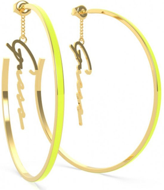 Guess Ohrhänger Edelstahl, Gold, Zirkonia, Damen - Bild 1