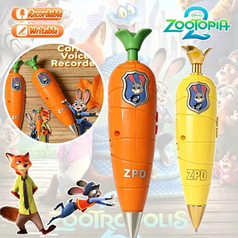 Disney Zootopia 2 Karotten-Aufnahmestift in Orange mit Gelstift für Kinder - Bild 4