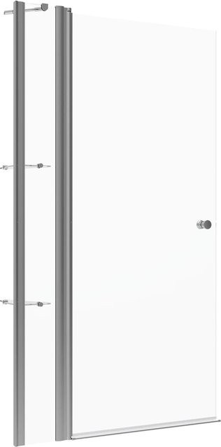 Aquabatos Schwenktür Duschabtrennung Walk-in mit 20 cm Festteil, Glas transparent, Nano Beschichtung, B/H: 90 x 197 cm - Bild 1