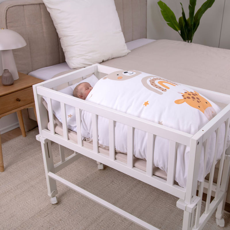 Baby Best Renforcé Wende-Bettwäsche aus Baumwolle mit Tiermotiven, Weiß, B/H: 35 x 40 cm und 80 x 80 cm - Bild 3