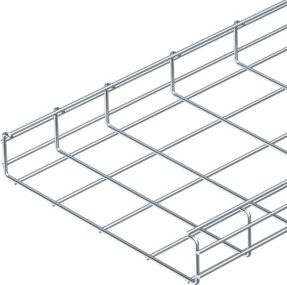 OBO Bettermann Drahtgitterrinne CGR 50 100 aus Edelstahl in Silber, B: 100 mm, H: 50 mm - Bild 1