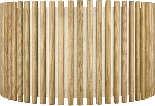 UMAGE Komorebi Large Hängeleuchte aus Eiche und Polyester in Beige - Bild 1