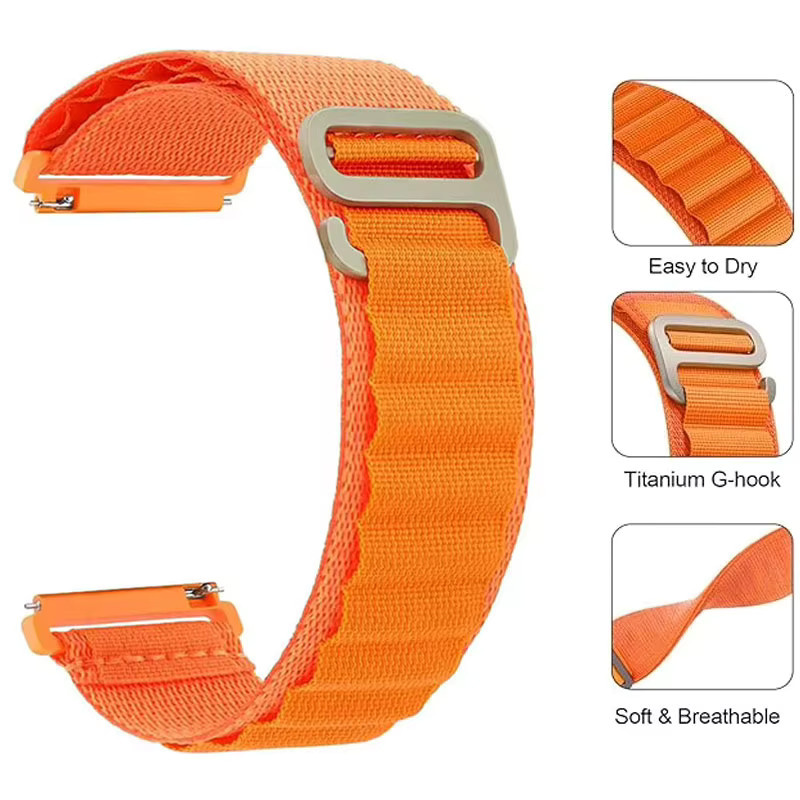 Trail Nylon Loop Armband Smartwatch Zubehör, 22 mm, 20 mm, Unisex - Bild 2