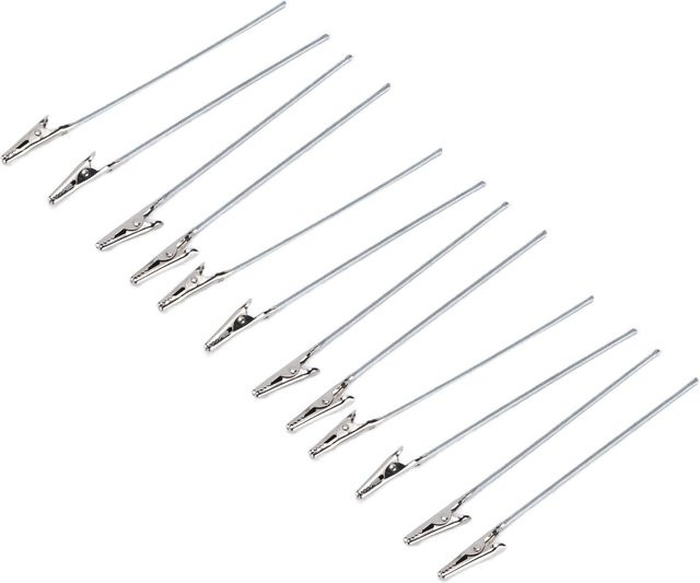 GoolRC Roach Clip Set aus rostfreiem Edelstahl in Silber, 12 Stück Memo-Halter für Fotos und Karten - Bild 1