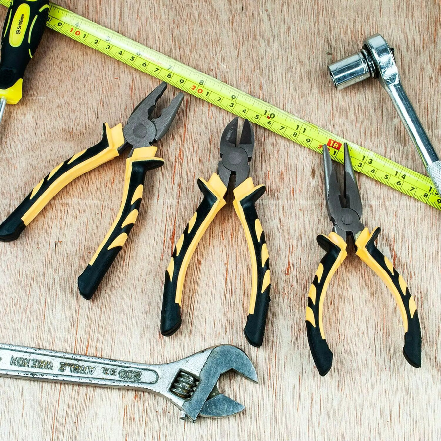 3-teiliges Hochleistungs-Kombizangen-Set aus Stahl mit Soft-Grip-Griffen in Multicolour - Bild 2