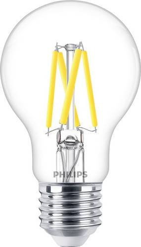 Philips LED Filament Lampe E27 Dimtone Warmweiß, 3.4W entspricht 40W, Glas transparent, Durchmesser: 60 mm, Höhe: 108 mm - Bild 1