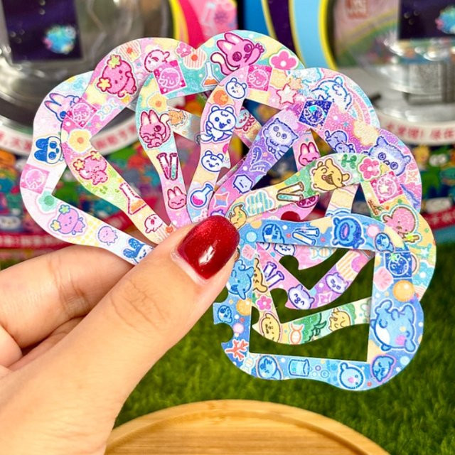 Bandai Tamagotchi Uni Panel Papier, Tamagotchi Happy Park Paradise, Zubehör - Bild 1