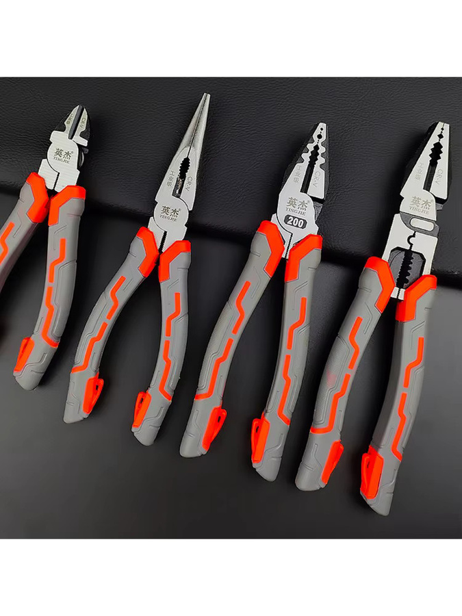 WOZOBUY Drahtzange 6/8 Zoll als scharfe Diagonalzange und Spitzzange zum Schneiden, Verdrehen und Klemmen von Metalldrähten - Bild 5