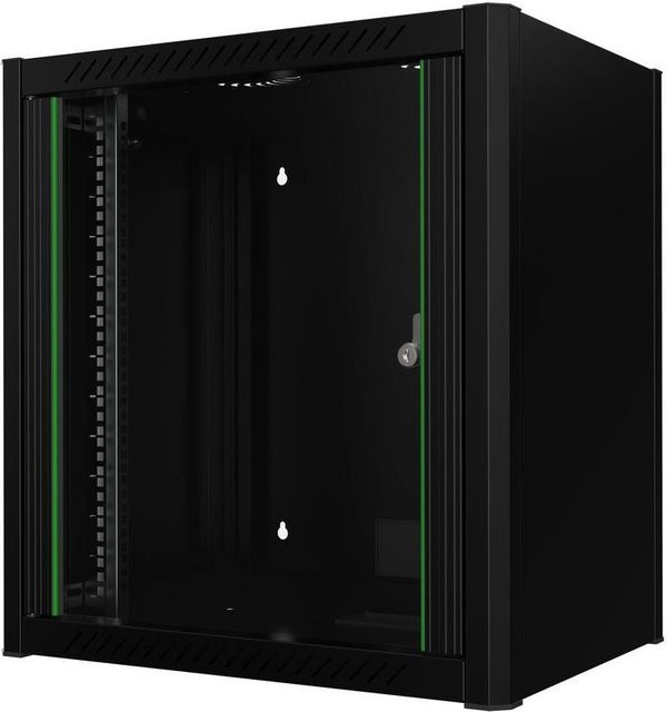 Lanview 12U Netzwerk-Rack RWM12U45BL Schwarz B: 60 cm, T: 45 cm, H: 48,30 cm - Bild 1
