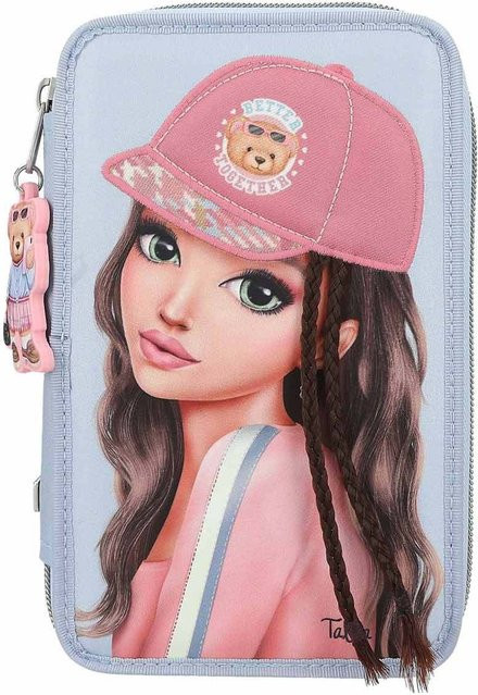 Depesche 3-Fach Federtasche TEAM TEDDY TOPModel in Blau/Multicolor, B/T/H: 20 x 13 x 7,5 cm - Bild 1