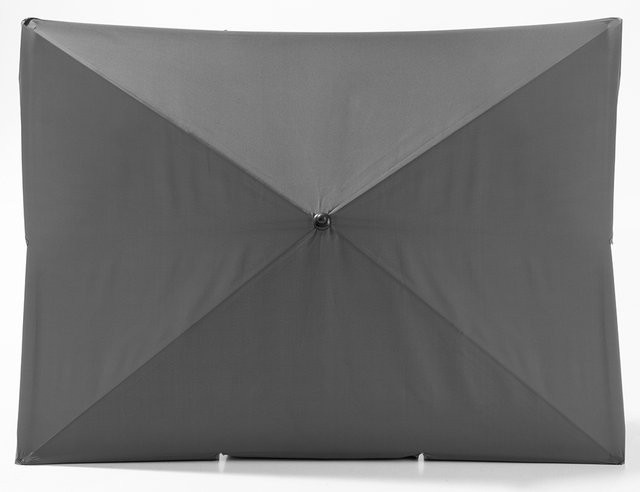 SOLAX-SUNSHINE Rechteckschirm mit Standfuß in Anthrazit, B/T: 180 x 140 cm - Bild 1