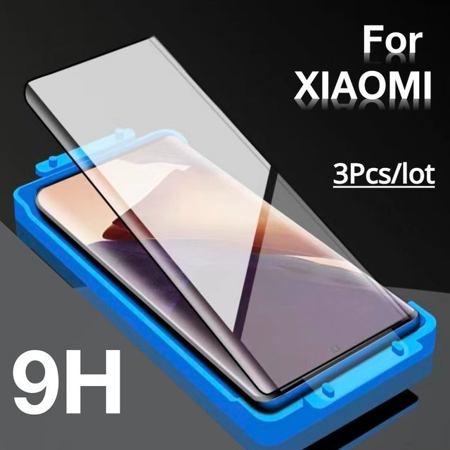 3er-Set Keramik Hydrogel-Schutzfolie für Xiaomi Mi 14 Ultra 13 12 11 10 12X 12S Pro CIVI 4 CC9 Hinweis 13 Pro inklusive Installationskit, transparent - Bild 1