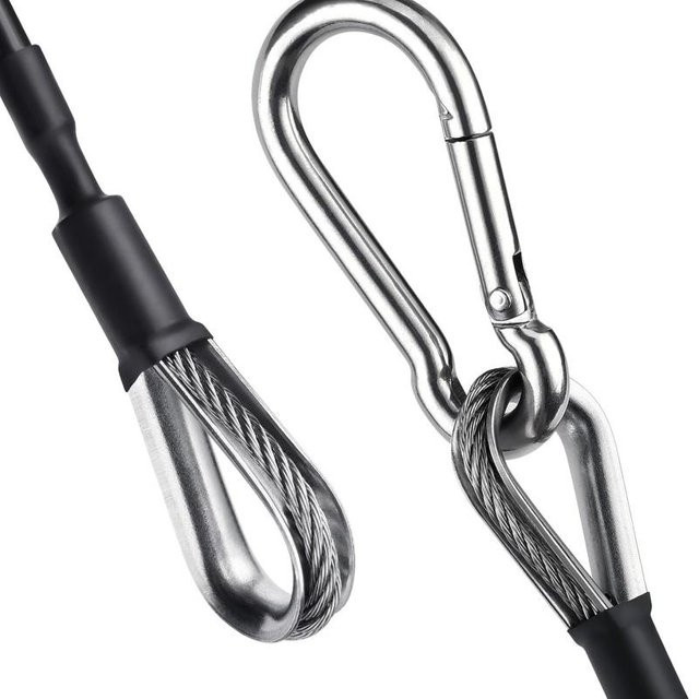 Bowflex Gym-Kabelverlängerung für LAT- und Trizeps-Zug sowie Beinverlängerungsgeräte, Schwarz, Länge: 25 cm - Bild 1