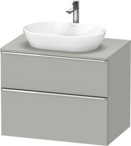 Duravit Waschtischunterschrank D-Neo in Grau, Wandhängend, B: 80 cm, T: 55 cm, H: 66,4 cm - Bild 1