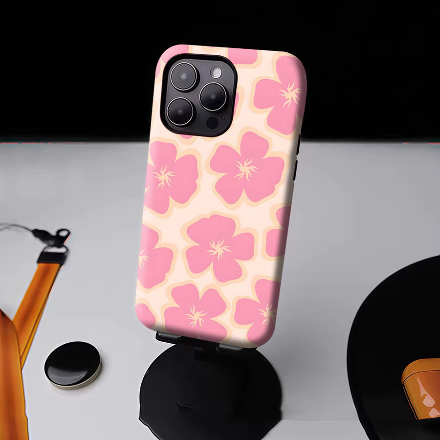 Blush Blooms Robuste Handyhülle für iPhone 17 16 15 14 13 Pro Max Plus mit Magnetfunktion in Pink - Bild 4