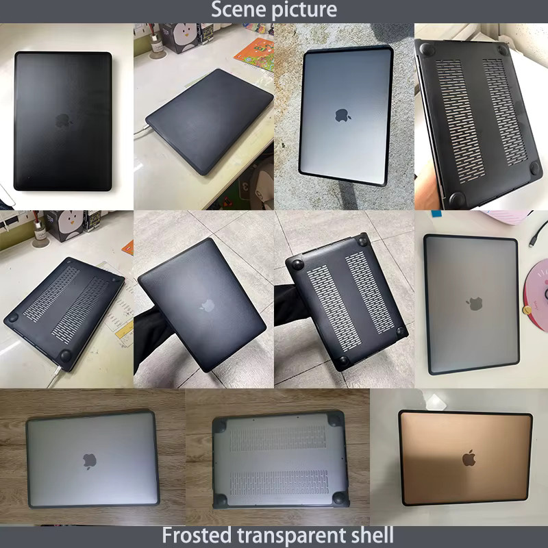 Schutzhülle Neo TPU Edge PC Case für Apple MacBook Air 13 und 15 sowie MacBook Pro 14 und 16 in Schwarz, Grau oder Transparent mit Kühlöffnungen - Bild 2